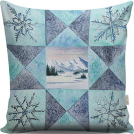 Aberto Design Cojín Multicolor 43 x 43 cm